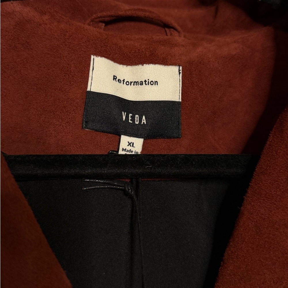 NWT Reformation Veda Ashland Suede Trench Coat - Picture 6 of 8